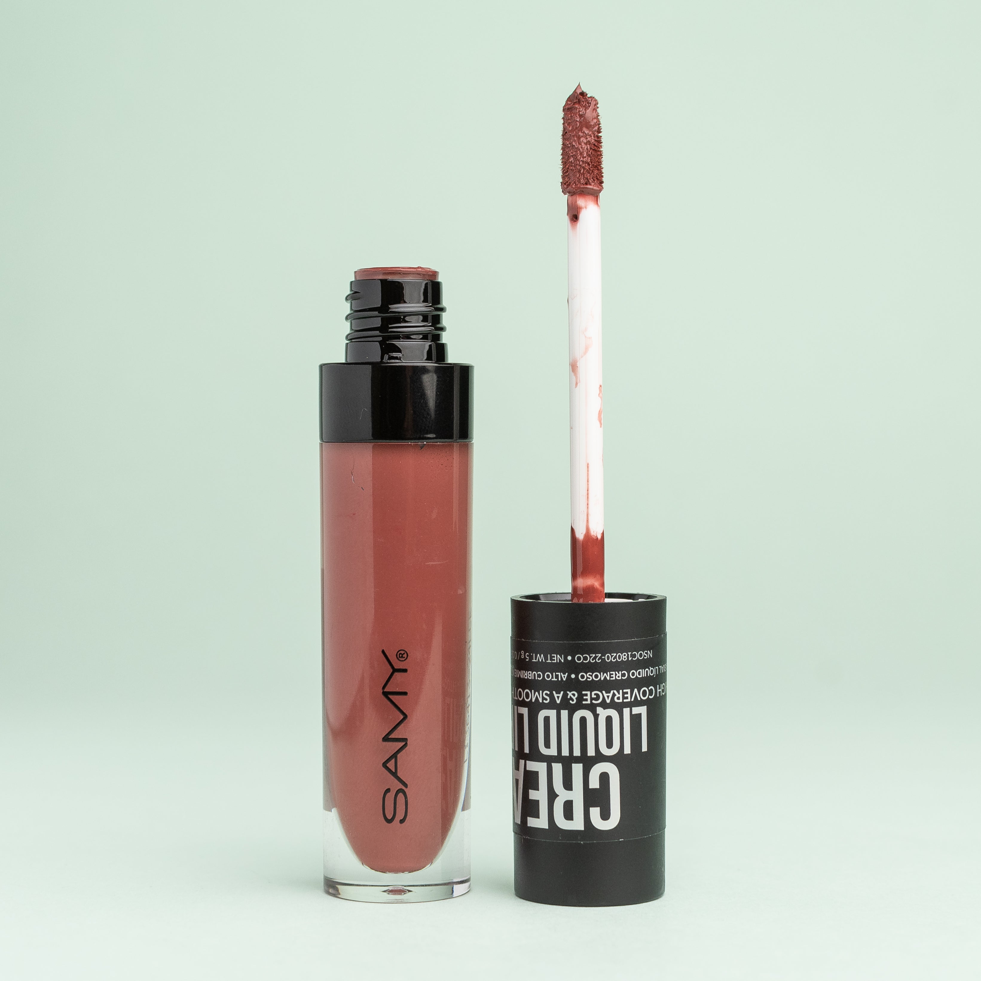 Labial Líquido Cremoso SAMY – Tono 04 MOCHA (5g)