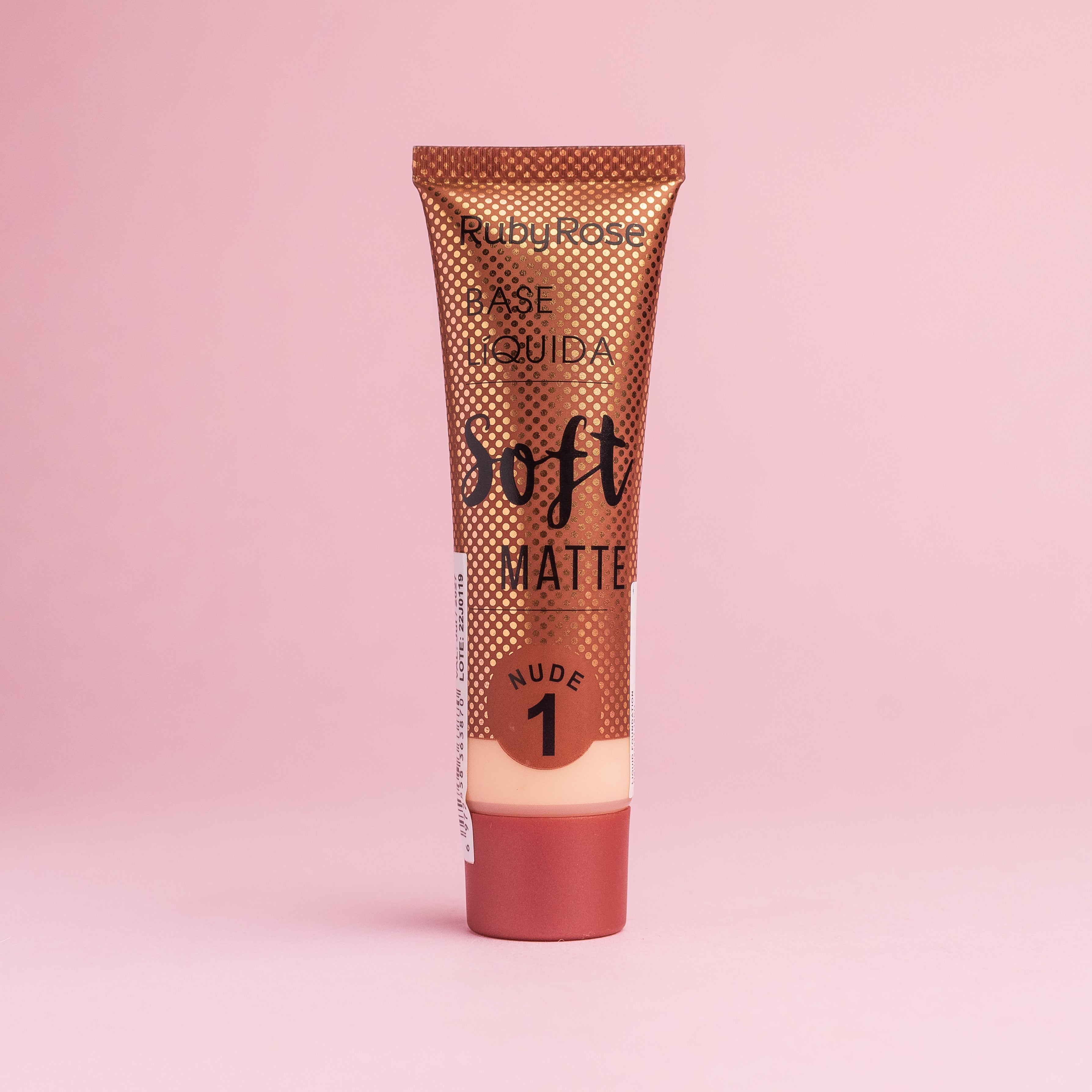 Base Líquida Ruby Rose Soft Matte – Tono Nude 1 (29 ml / 0.98 oz)