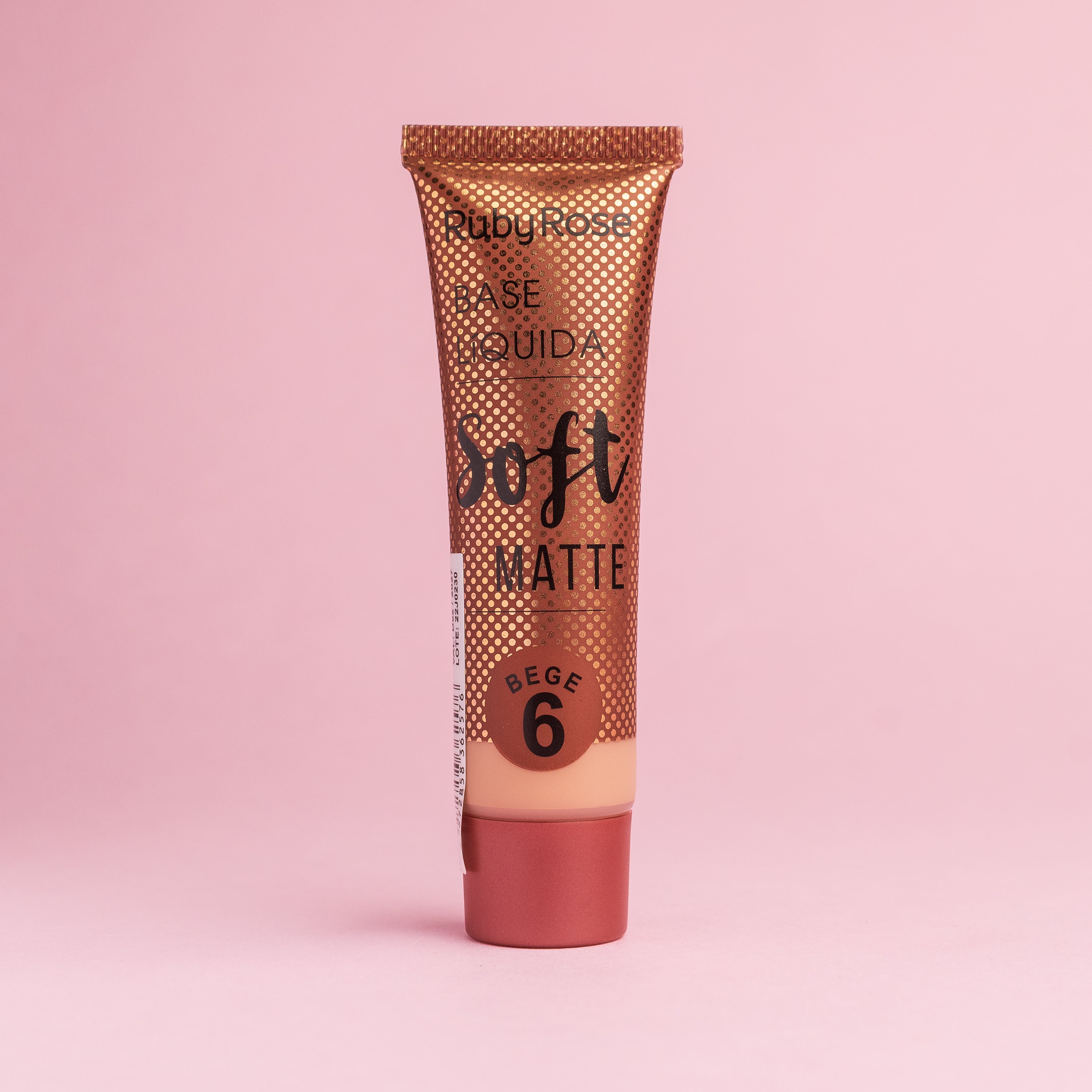 Base Líquida Ruby Rose Soft Matte – Tono Bege 6 (29 ml / 0.98 oz)