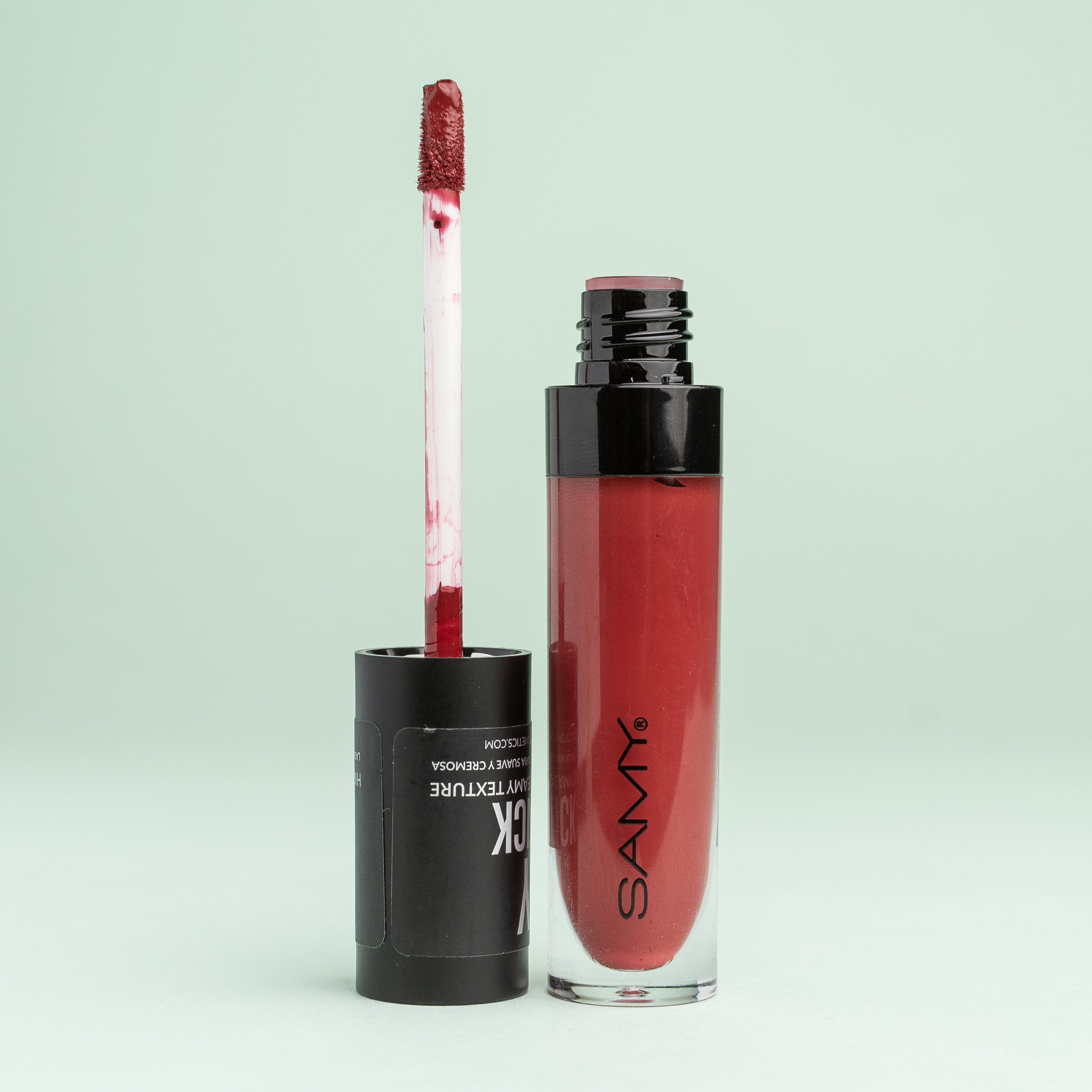 Labial Líquido Cremoso SAMY – Tono 05 AMARETTO (5g)