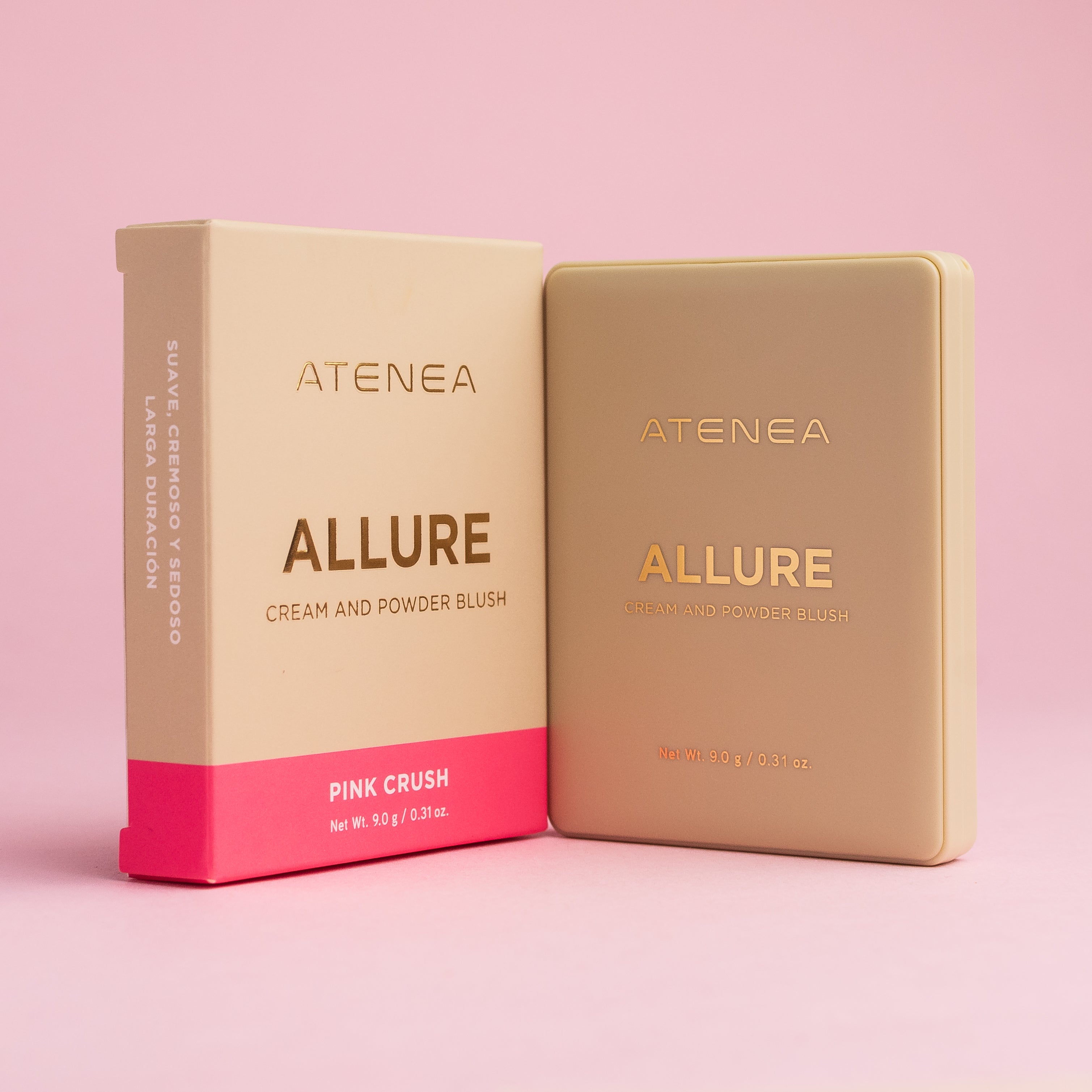 Rubor Duo en crema   Atenea  Allure Pink Crush  9,0g
