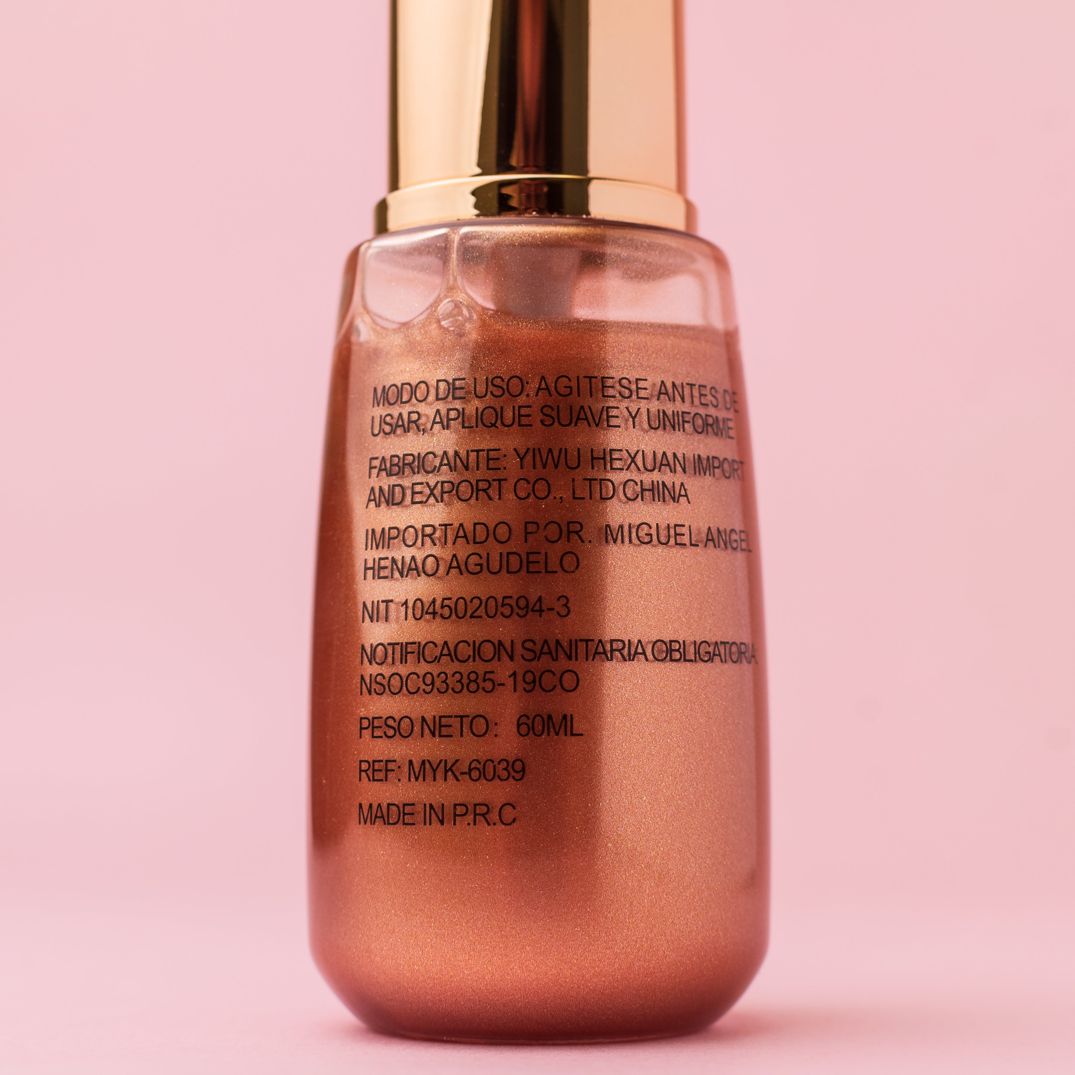 Splash Body Glow	MYK Tono 02 60ml