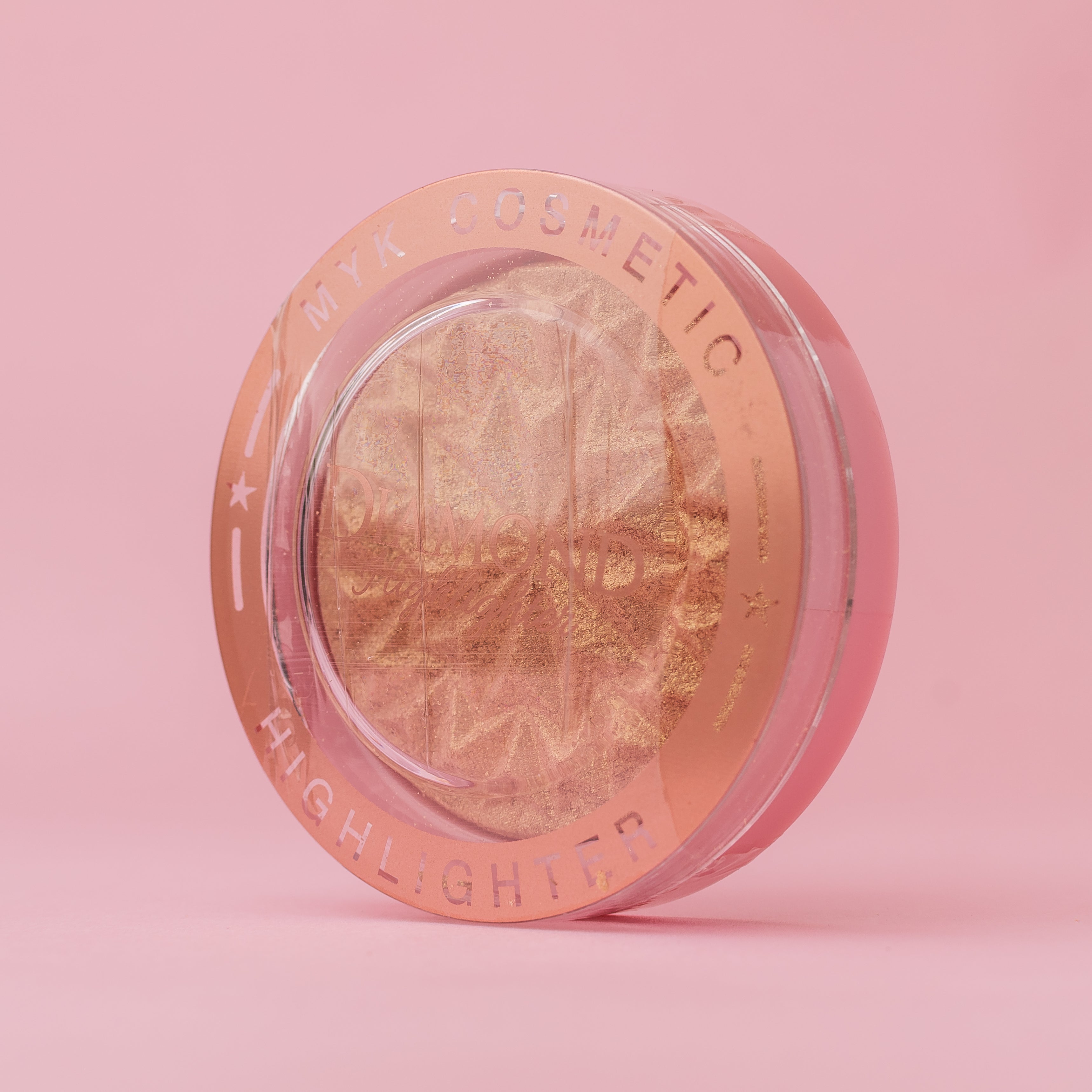 Iluminador Compacto Diamond MYK COSMETICS Tono 02 12g