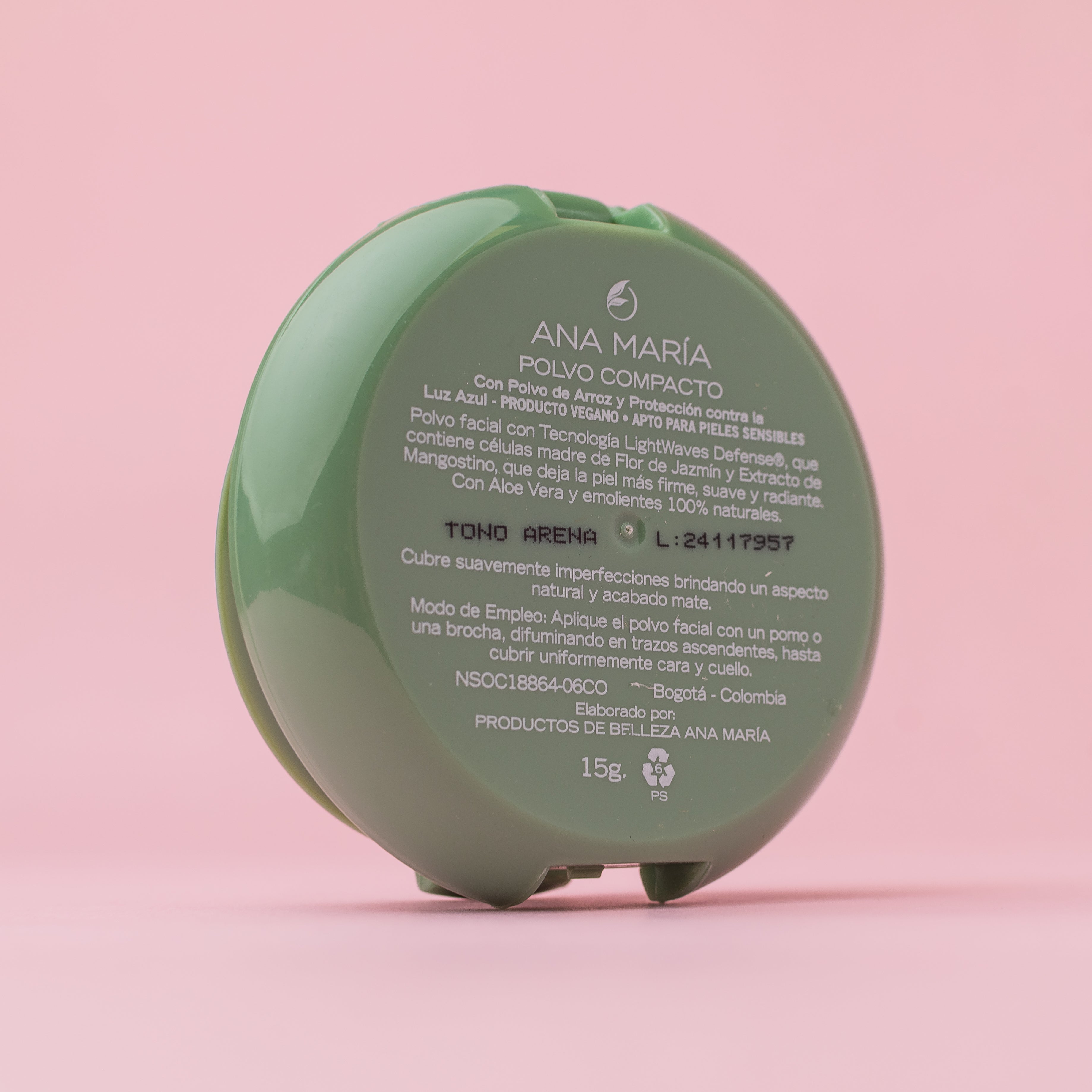 Polvo compacto Ana Maria	Tono Arena 15g