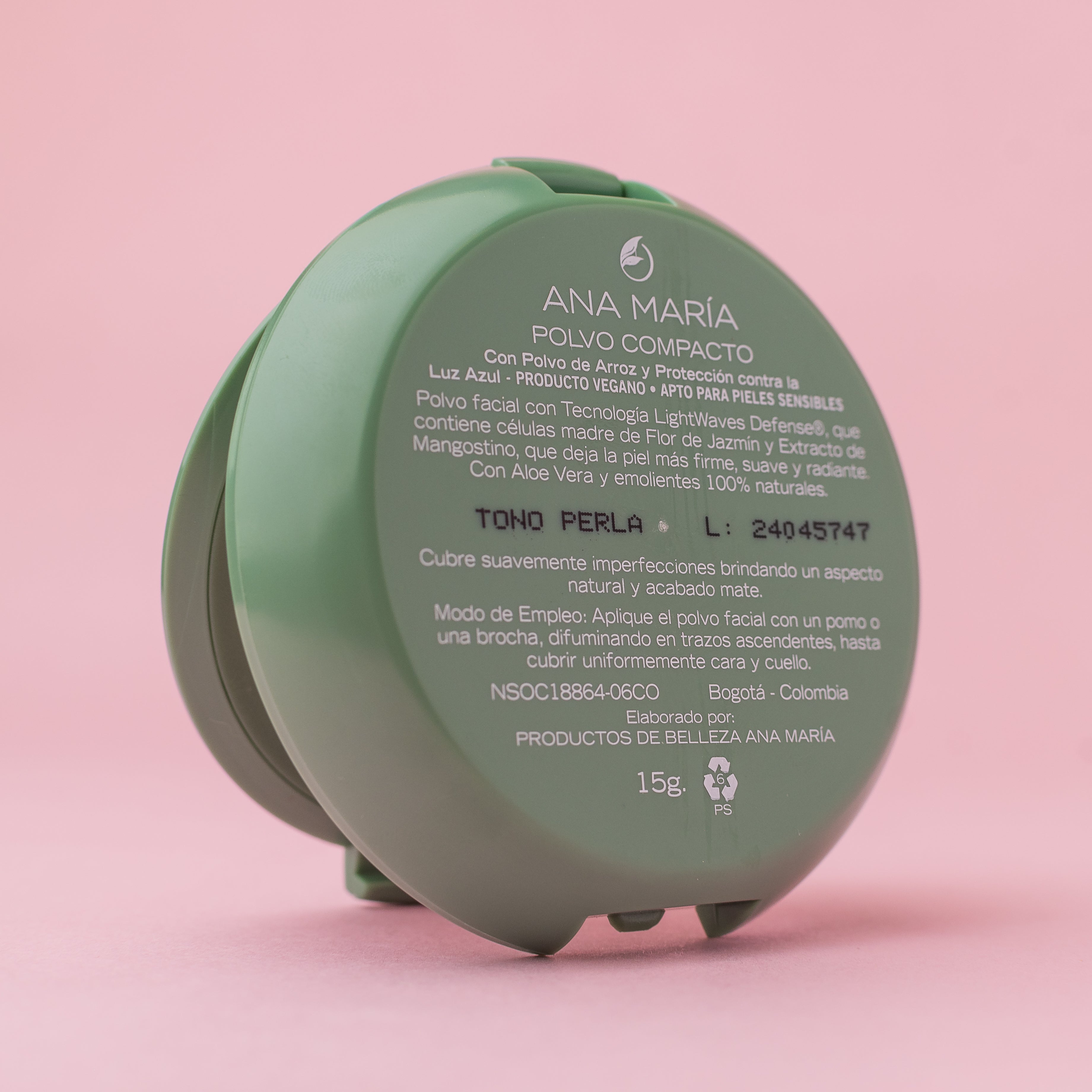 Polvo compacto Ana Maria	Tono Perla 15g