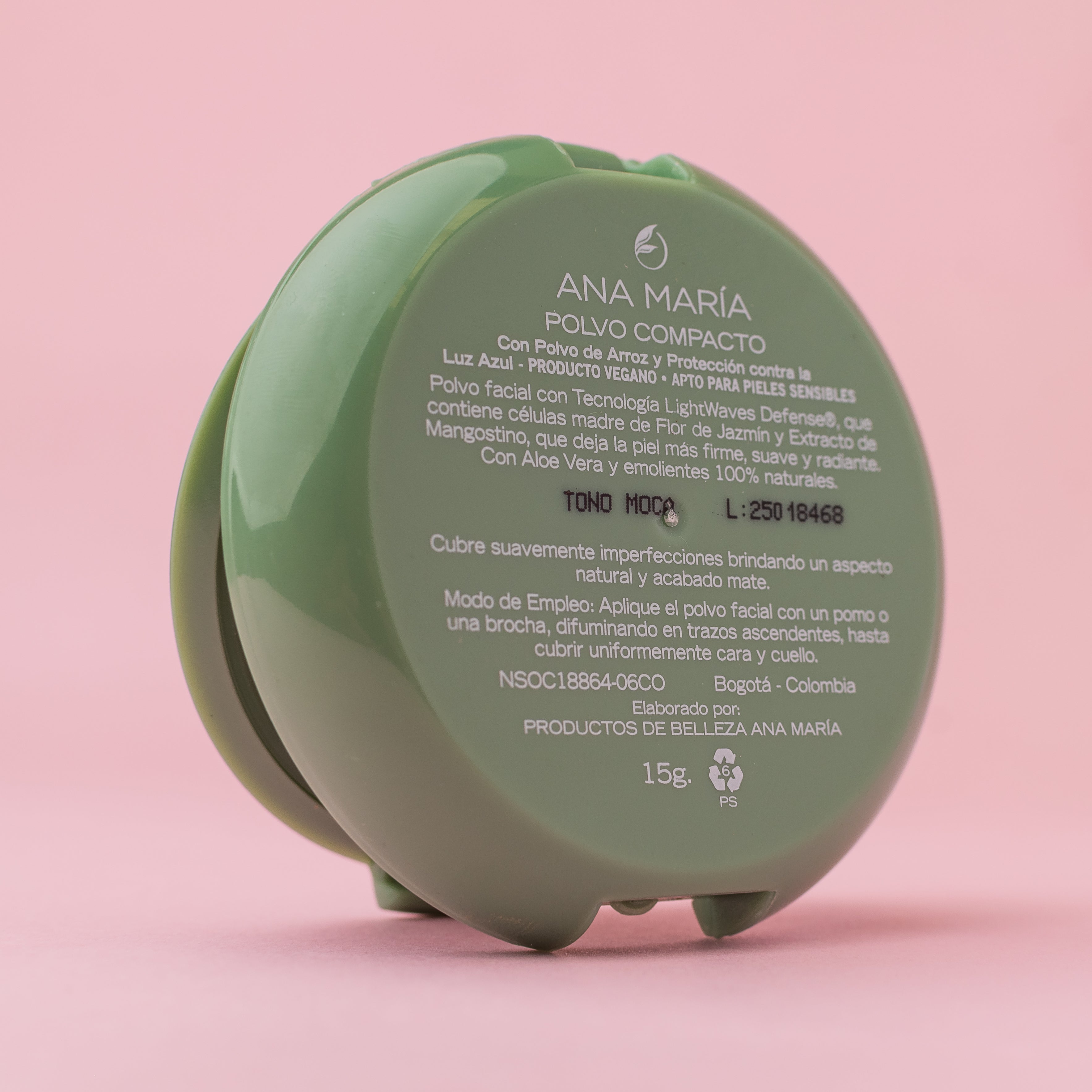 Polvo compacto Ana Maria	Tono Moca 15g