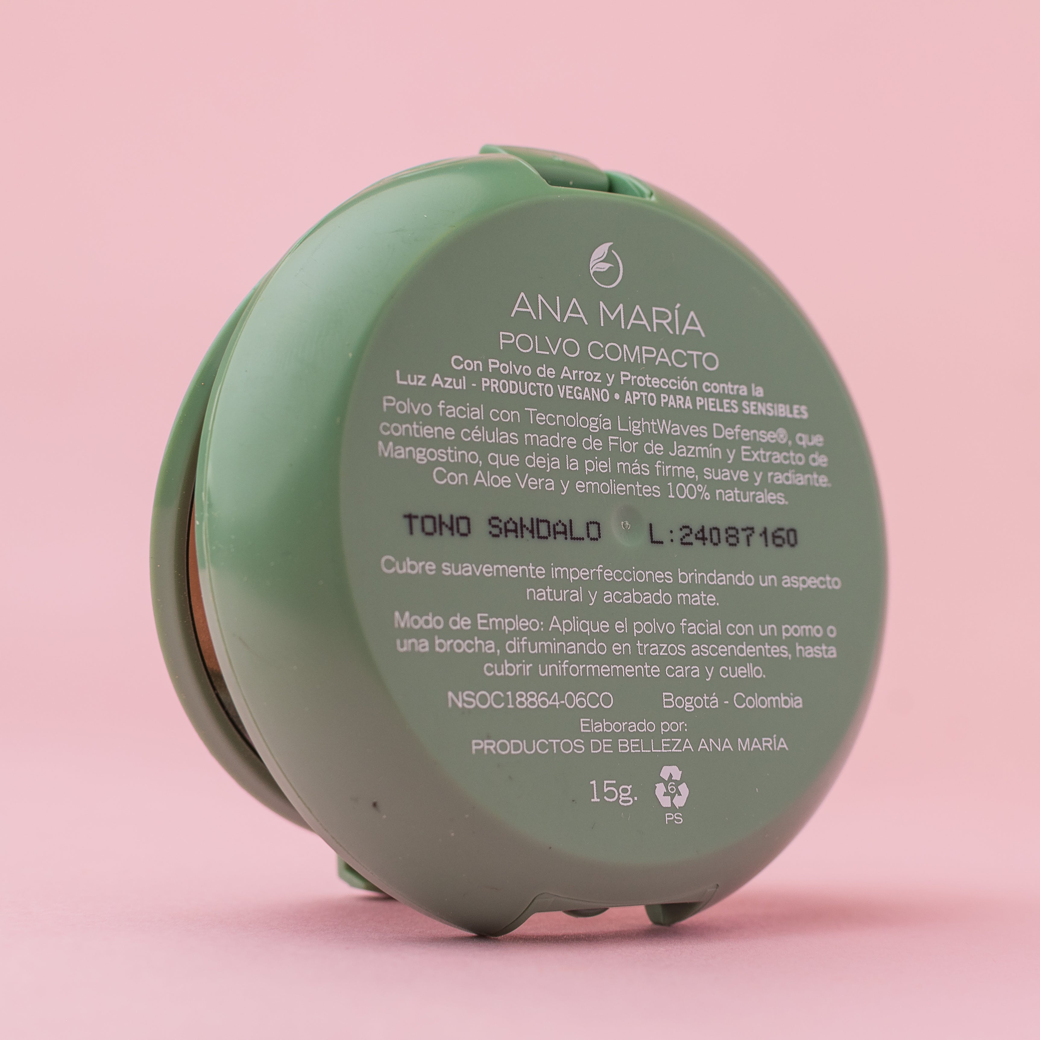 Polvo compacto Ana Maria Tono Sandalo  15g