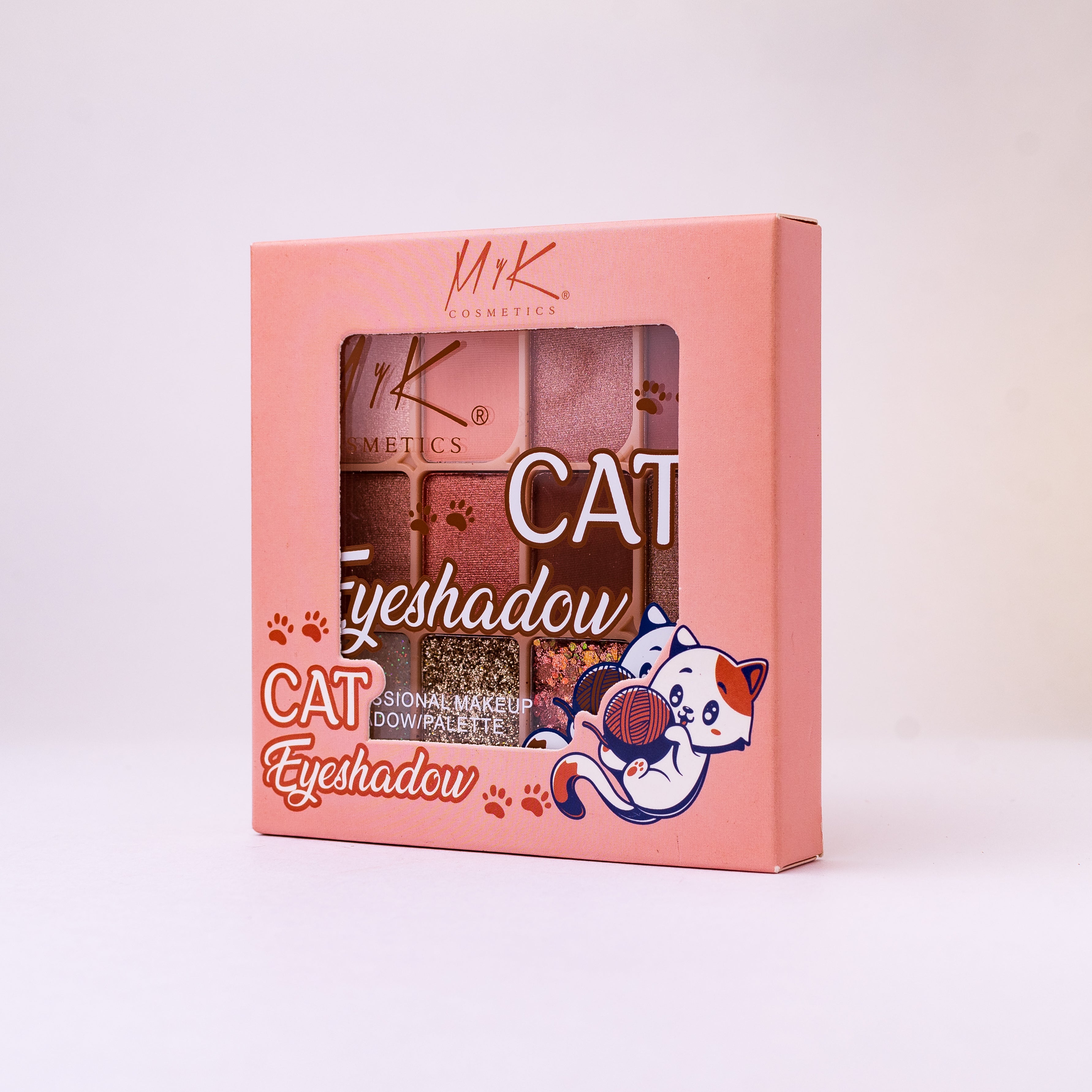 Paleta de Sombra Cat	Myk Cosmetics  Tono 02 15,5g