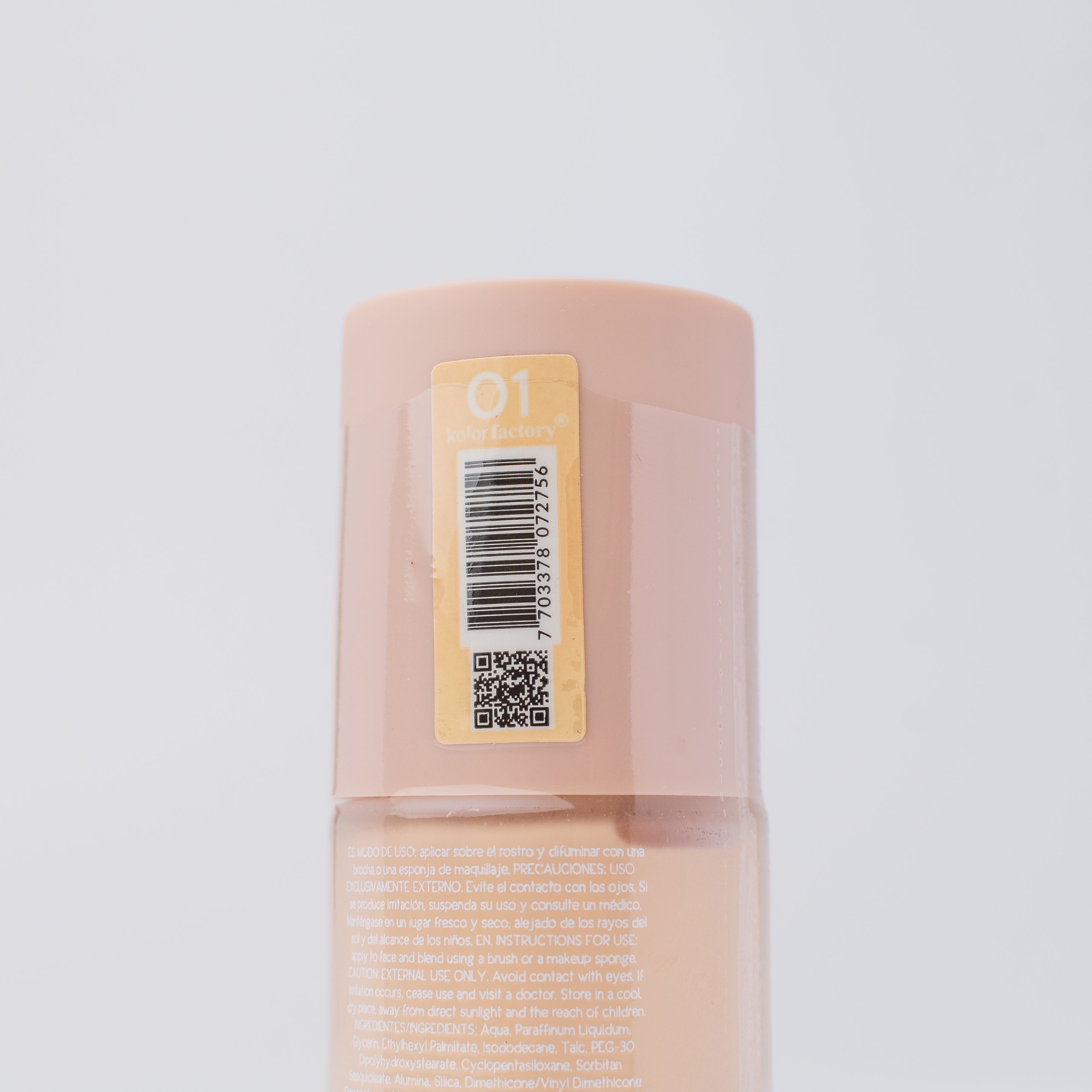 Base Líquida Foundation Tono 01 Kolor Factory