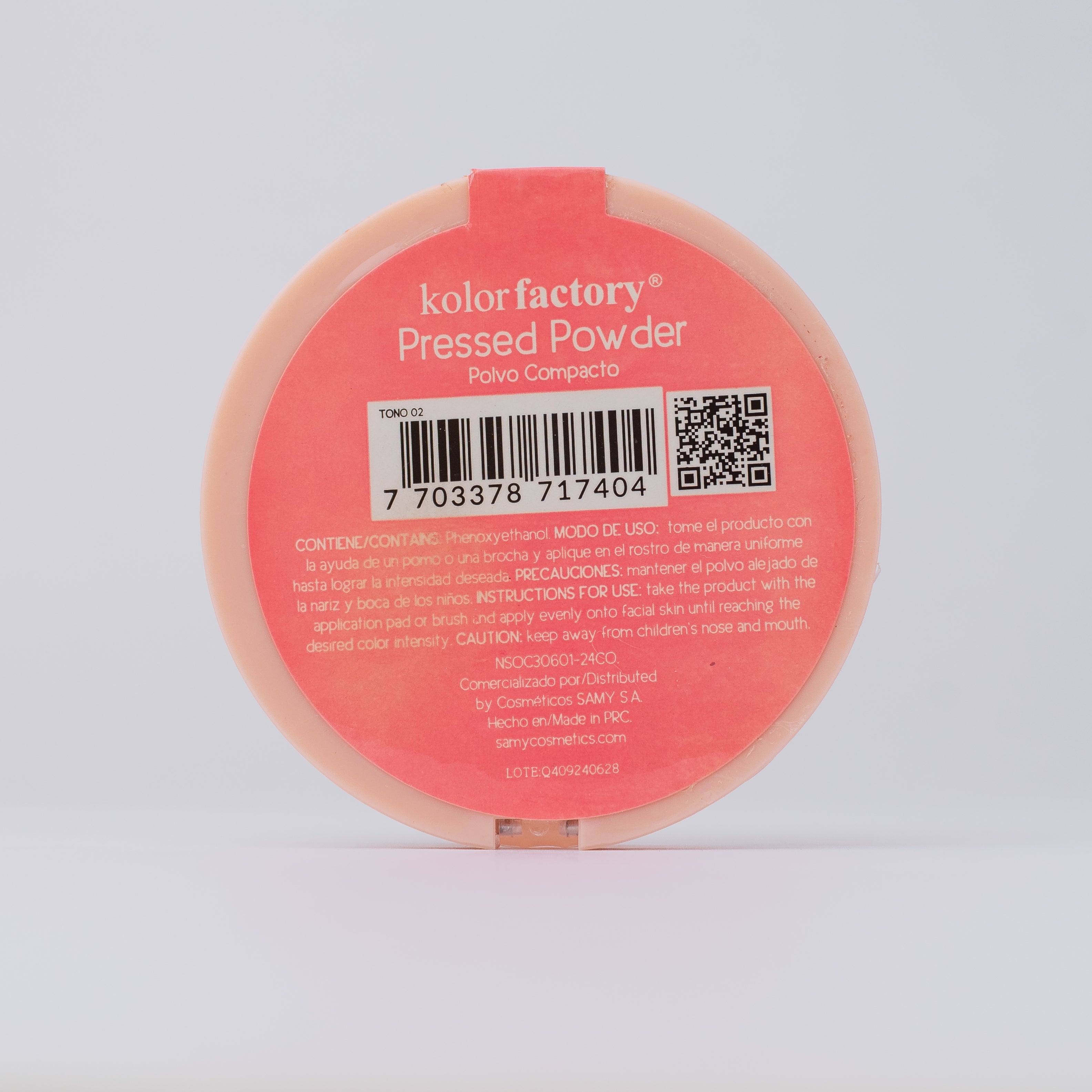 Polvo Compacto Tono 02 Kolor Factory